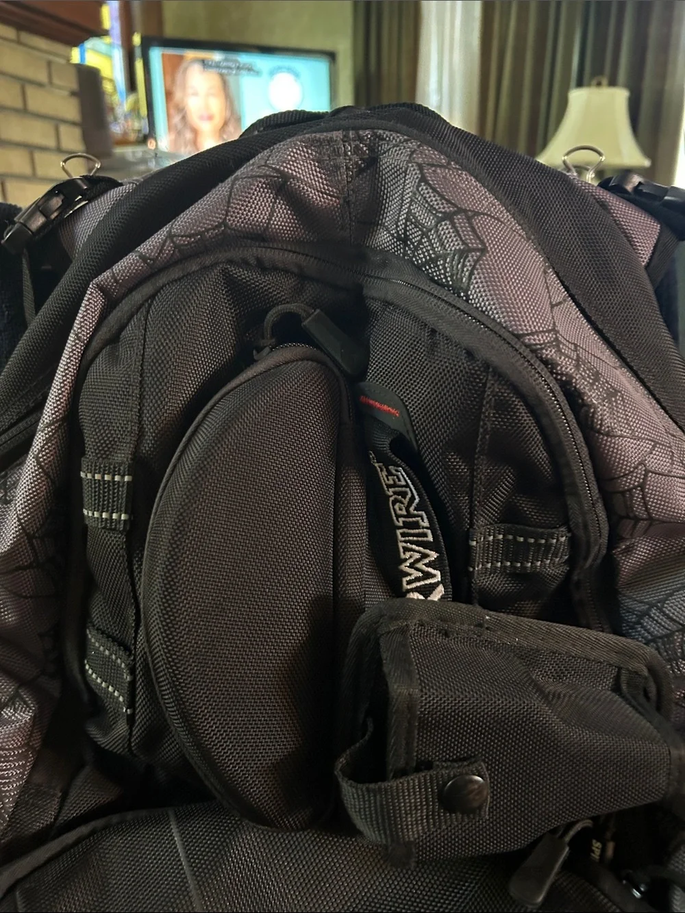 Spyderwire Large Black and Gray Men's Fishing Tackle Soft Sided Backpack